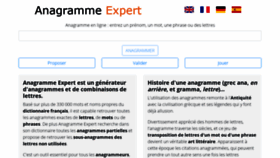 What Anagramme-expert.com website looked like in 2020 (3 years ago)