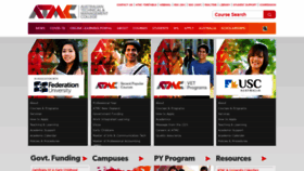 What Atmc.edu.au website looked like in 2020 (5 years ago)