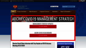 What Azcorrections.gov website looked like in 2020 (3 years ago)