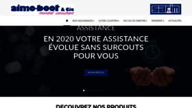 What Aimo-boot.fr website looked like in 2020 (3 years ago)