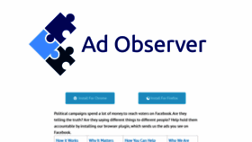 What Adobserver.org website looked like in 2020 (3 years ago)