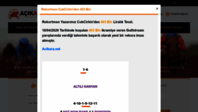 What Acikara.net website looked like in 2020 (3 years ago)