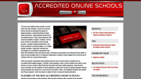 What Accredited-online-schools.net website looked like in 2020 (4 years ago)