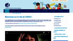 What Afao.asso.fr website looked like in 2020 (3 years ago)