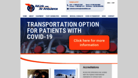 What Airlinkambulance.com website looked like in 2020 (3 years ago)