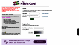 What Aggregator-kohls.fdecs.com website looked like in 2020 (3 years ago)