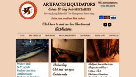What Artifactsli.com website looked like in 2020 (4 years ago)