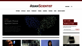 What Asianscientist.com website looked like in 2020 (3 years ago)