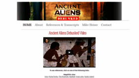 What Ancientaliensdebunked.com website looked like in 2020 (3 years ago)