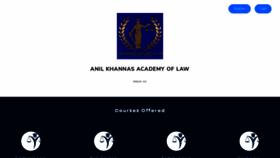What Anilkhannasacademyoflaw.winuall.com website looked like in 2020 (3 years ago)