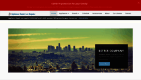 What Appliancerepairlosangeles.com website looked like in 2020 (3 years ago)