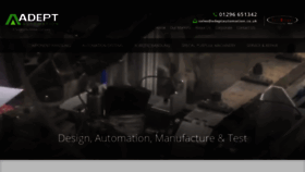 What Adept-automation.co.uk website looked like in 2020 (3 years ago)