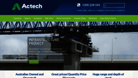 What Actech.com.au website looked like in 2020 (3 years ago)