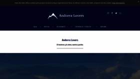 What Andorralovers.es website looked like in 2020 (3 years ago)