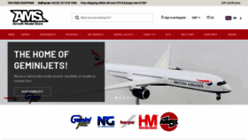 What Aircraftmodelstore.co.uk website looked like in 2020 (3 years ago)