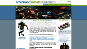 What Americanfootball-predictions.com website looked like in 2020 (3 years ago)