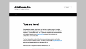 What Artisthouse.com website looked like in 2020 (3 years ago)