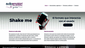 What Audioemotion.es website looked like in 2020 (3 years ago)