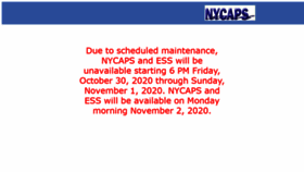 What A127-ess.nyc.gov website looked like in 2020 (3 years ago)