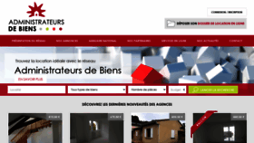 What Administrateurs-de-biens.fr website looked like in 2020 (3 years ago)