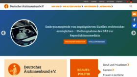 What Aerztinnenbund.de website looked like in 2020 (3 years ago)