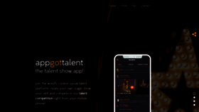 What Appgottalent.com website looked like in 2020 (3 years ago)