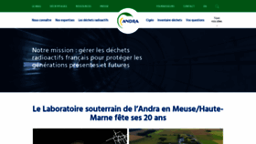 What Andra.fr website looked like in 2020 (3 years ago)
