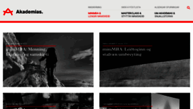 What Akademias.is website looked like in 2020 (3 years ago)