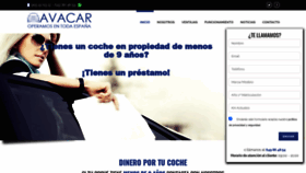 What Avacar.es website looked like in 2020 (5 years ago)