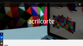 What Acrilcorte.com website looked like in 2020 (3 years ago)
