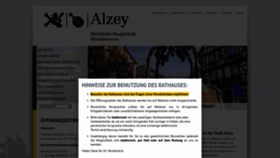 What Alzey.de website looked like in 2020 (3 years ago)