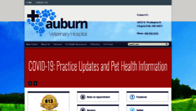 What Auburnveterinaryhospital.com website looked like in 2020 (3 years ago)