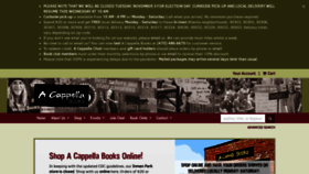 What Acappellabooks.com website looked like in 2020 (3 years ago)