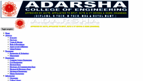 What Adarshaengg.com website looked like in 2020 (3 years ago)