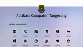 What App.tangerangkab.go.id website looked like in 2020 (3 years ago)