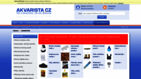 What Akvarista.cz website looked like in 2020 (3 years ago)
