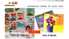 What Artimusart.com website looked like in 2020 (3 years ago)