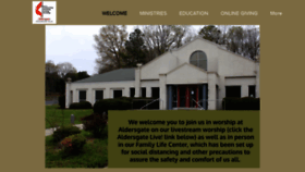 What Aldersgate.org website looked like in 2020 (3 years ago)