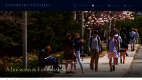 What Admission.conncoll.edu website looked like in 2020 (3 years ago)