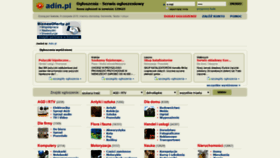 What Adin.pl website looked like in 2020 (3 years ago)