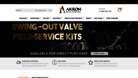 What Akronbrass.com website looked like in 2020 (3 years ago)