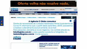 What Agenciaoglobo.com.br website looked like in 2020 (3 years ago)