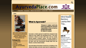 What Ayurvedaplace.com website looked like in 2020 (3 years ago)
