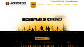 What Acersteel.net website looked like in 2020 (3 years ago)