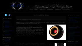 What Alpo-astronomy.org website looked like in 2020 (5 years ago)