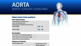 What Aorticsurgeryguidelines.com website looked like in 2020 (3 years ago)