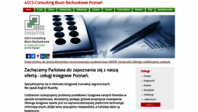 What Ascs-consulting.pl website looked like in 2020 (3 years ago)