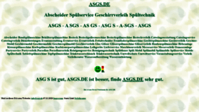 What Asgs.de website looked like in 2020 (3 years ago)