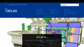 What Atlas.cern website looked like in 2020 (4 years ago)