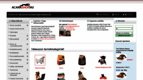 What Acanashop.hu website looked like in 2020 (3 years ago)